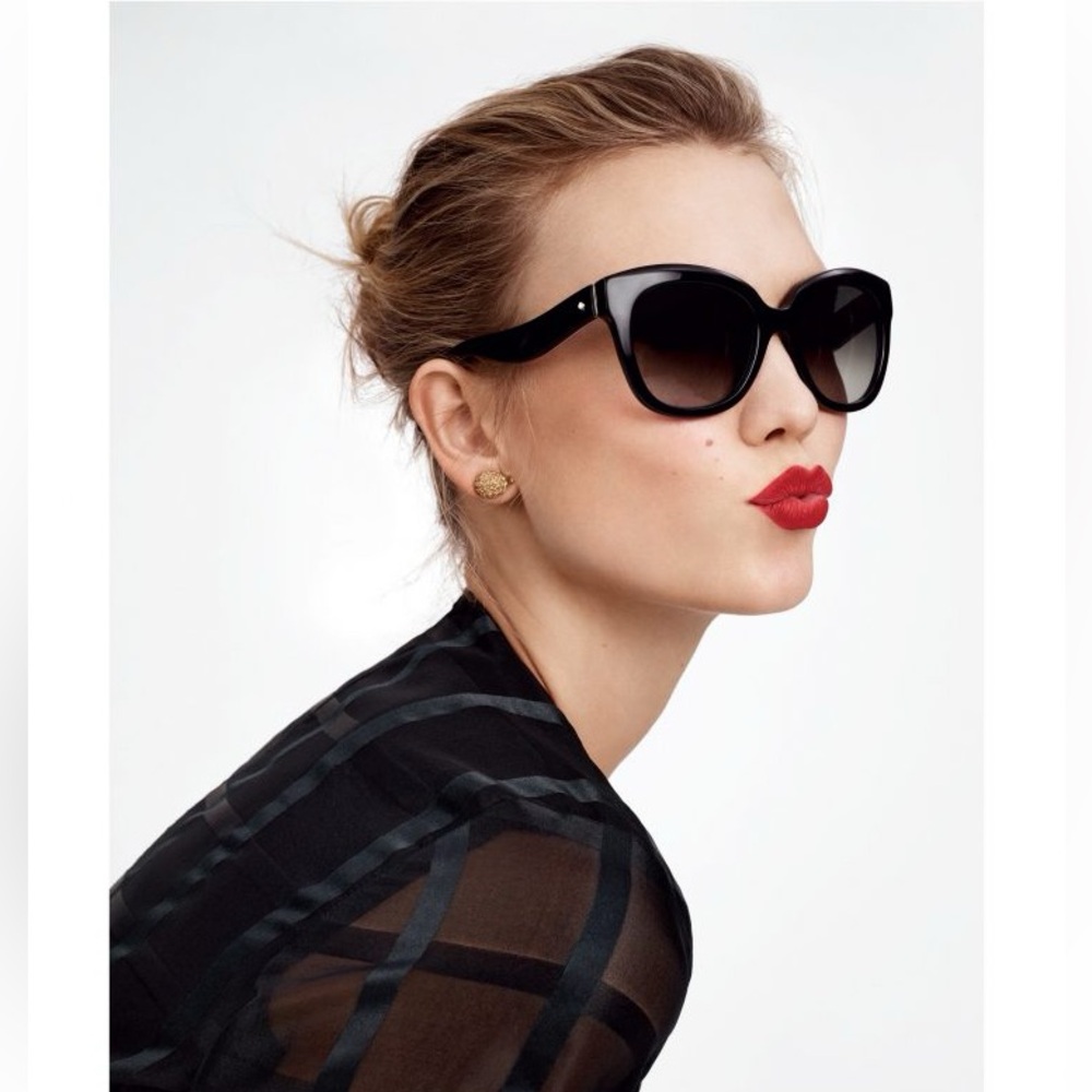 Kate Spade Black Cat-Eye Samantha Sunglasses